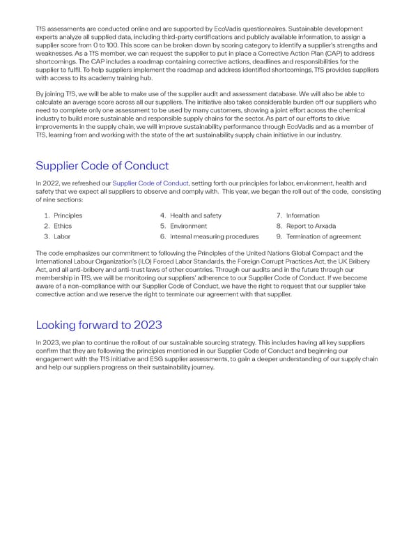 2022 Sustainability Report | The Power of Science & Sustainability - Page 35